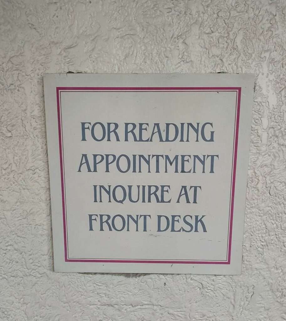 Psychic Reading Sign