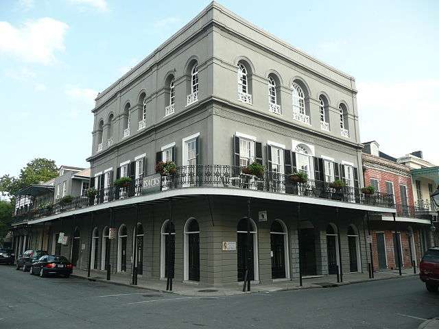 A view of Lalaurie Mansion from the street