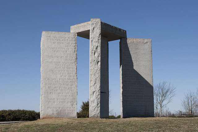 View of the Georgia Guidestones